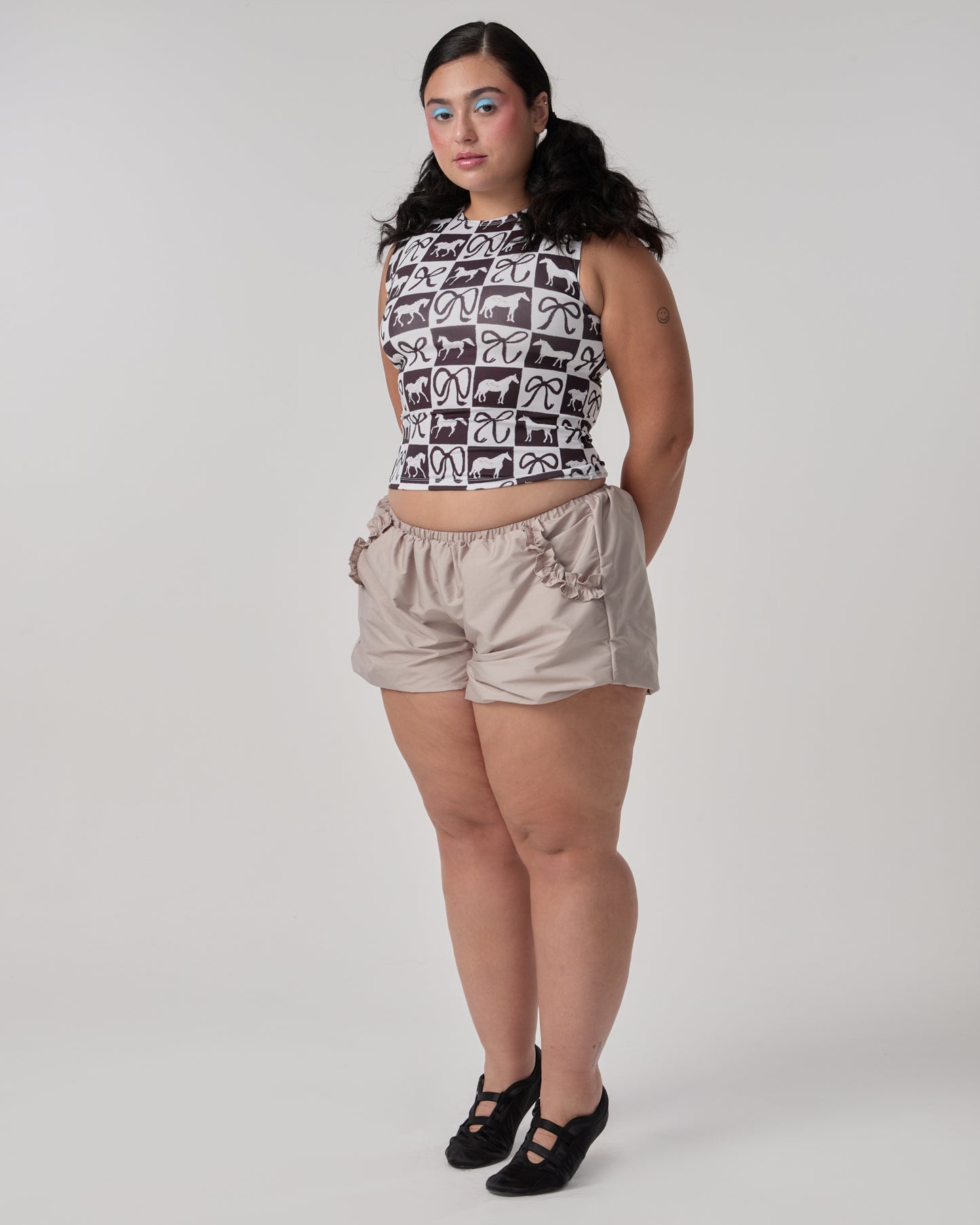 SHORTS BALONÊ CELINE AREIA