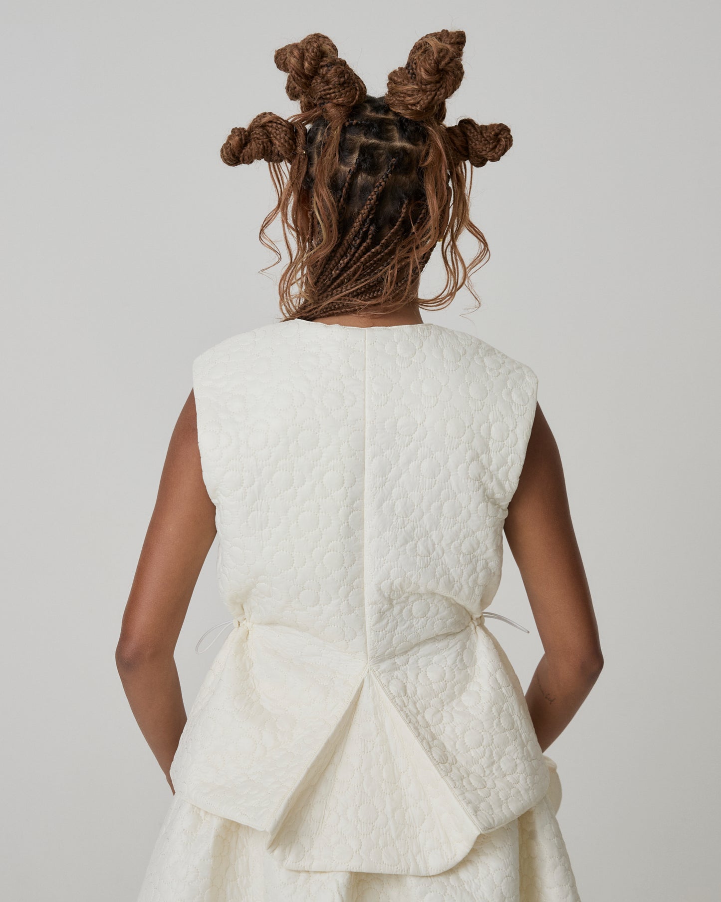 Colete Puffer Esmé off white