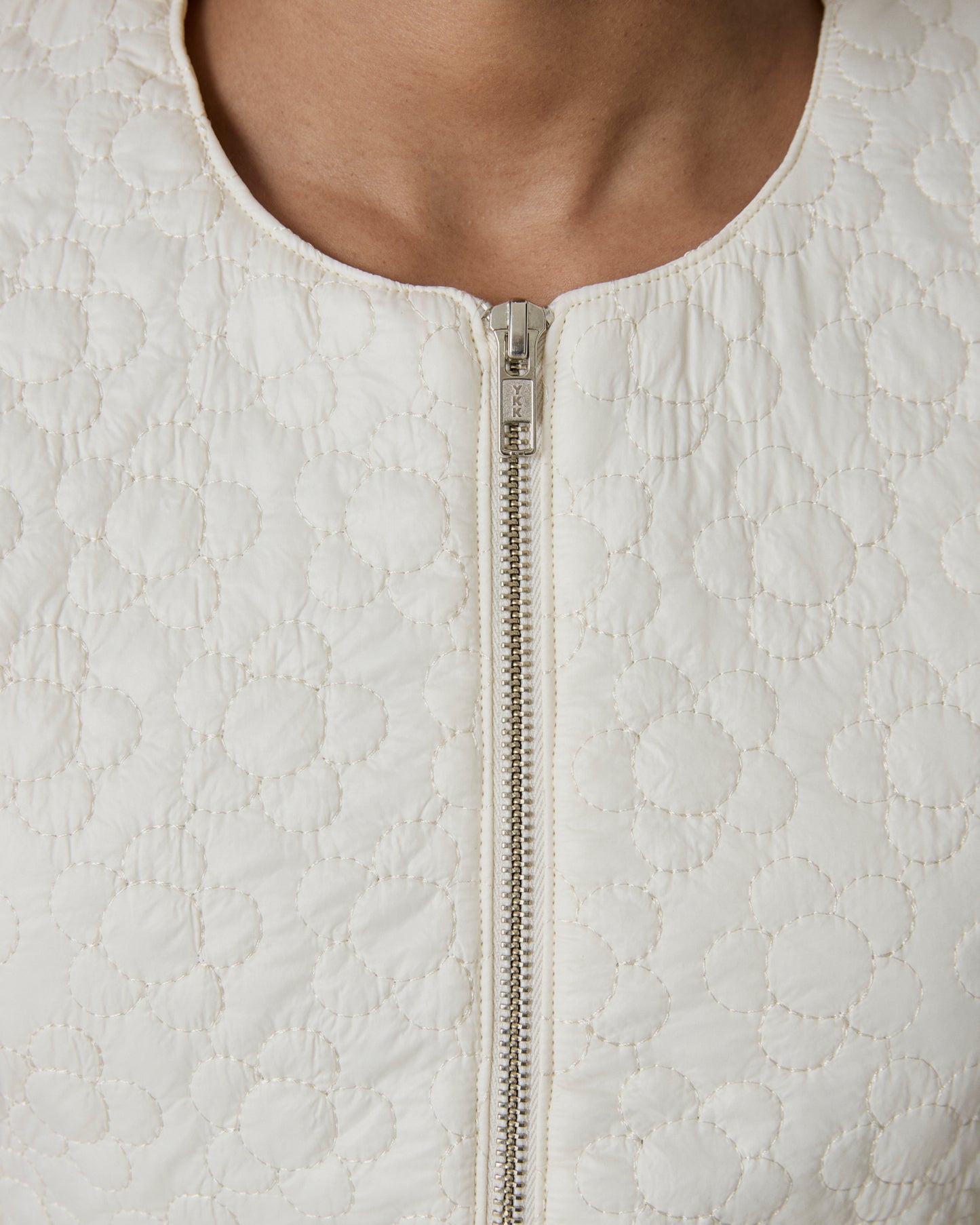 Colete Puffer Esmé off white