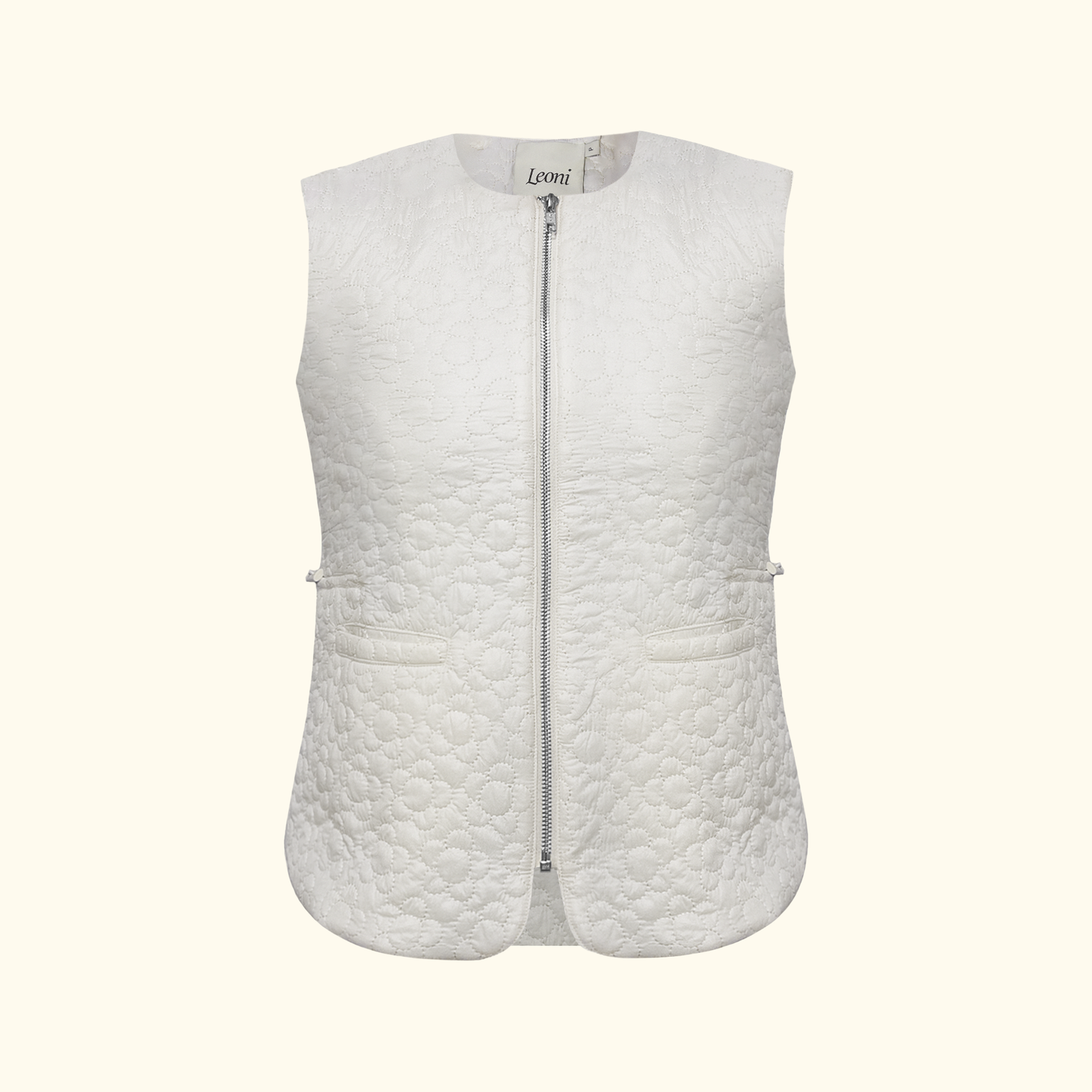 Colete Puffer Esmé off white