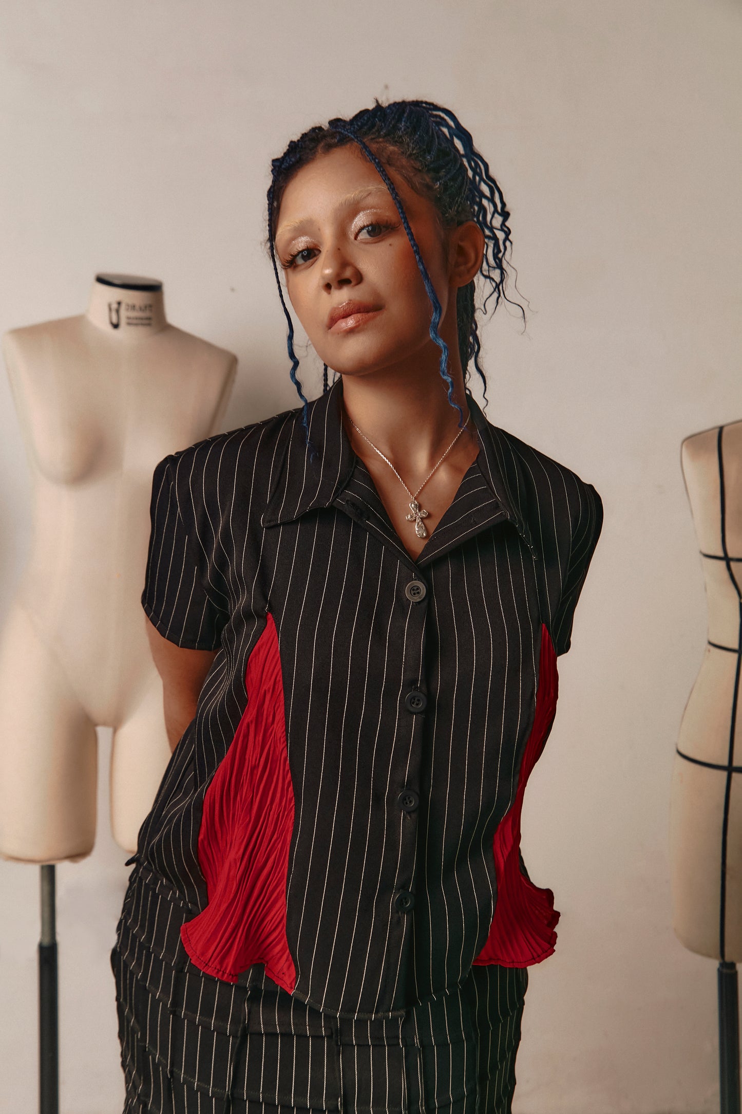 CAMISA NERVURA PRETO