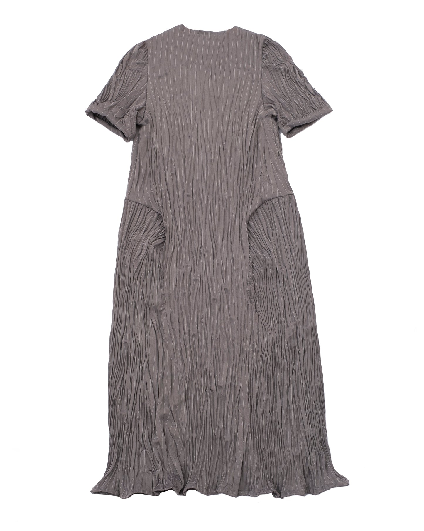 VESTIDO NERVURA CINZA