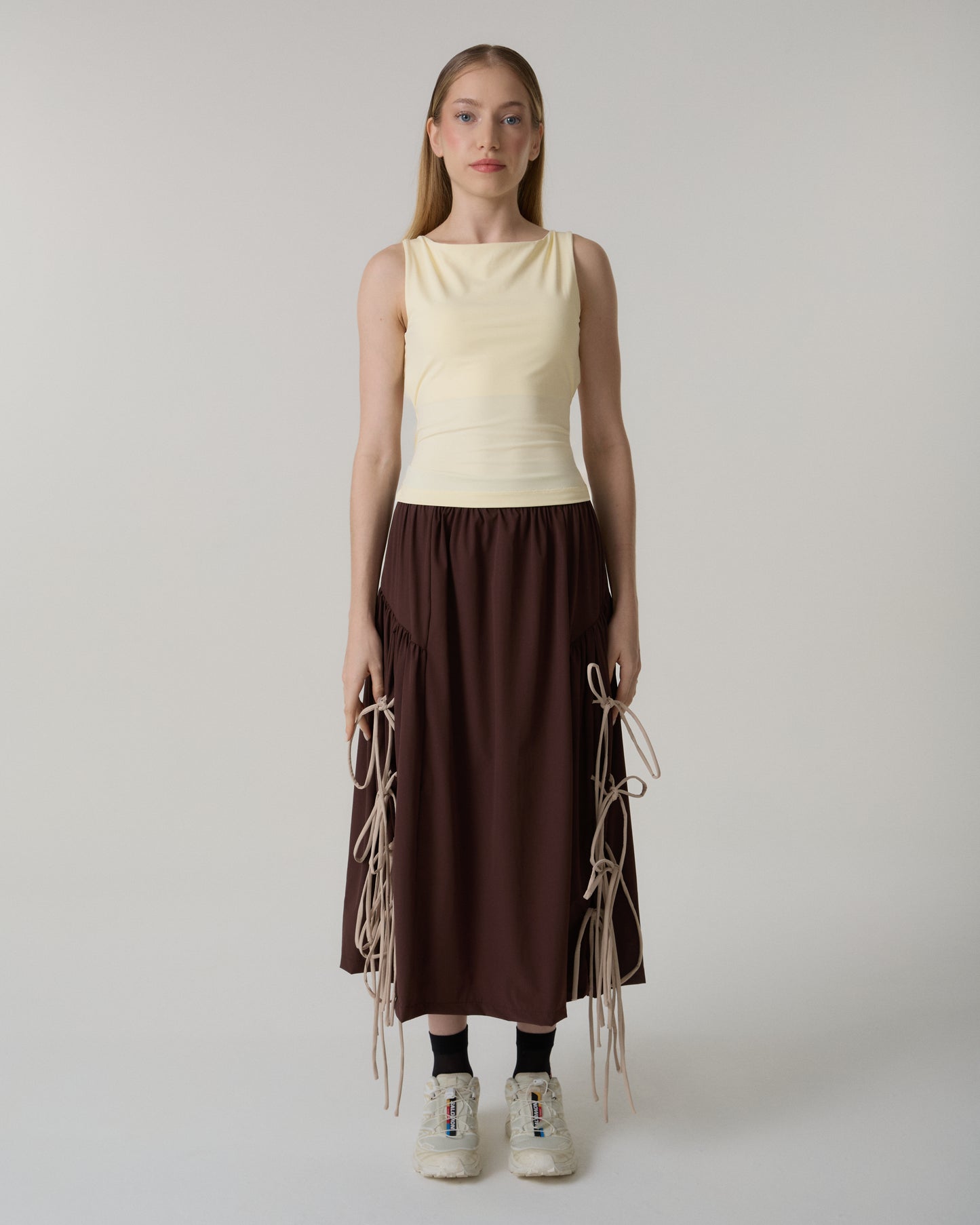 SAIA MIDI LIZZY MARROM