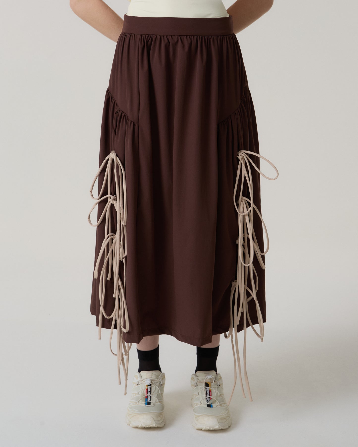 SAIA MIDI LIZZY MARROM