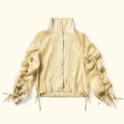 Jaqueta Tule Audre Amarelo