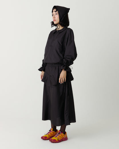 Saia midi Charlotte preto