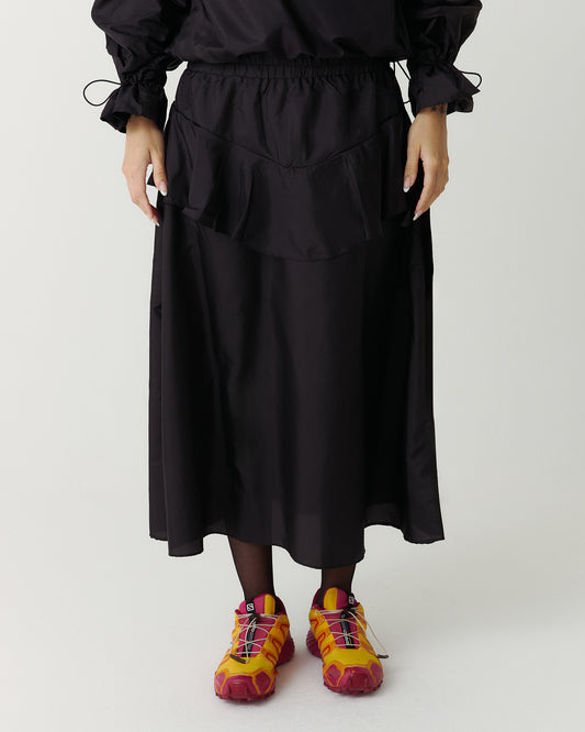 Saia midi Charlotte preto