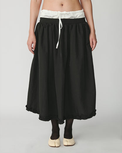 Saia Midi Molly preto