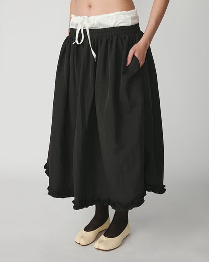 Saia Midi Molly preto