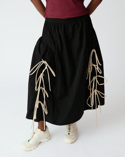 [PRÉ-VENDA] SAIA MIDI LIZZY PRETO
