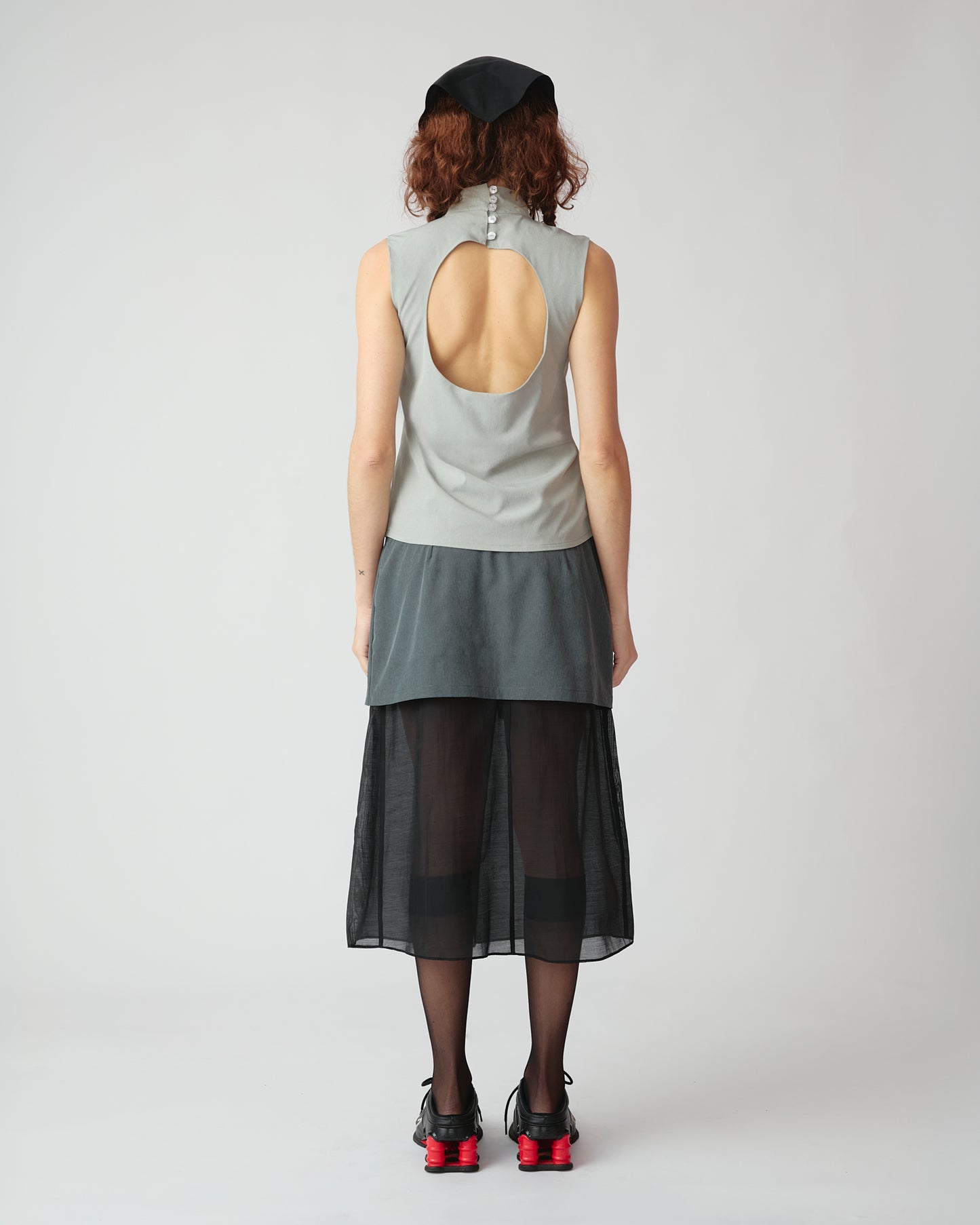 Saia Midi Carolyn Preto