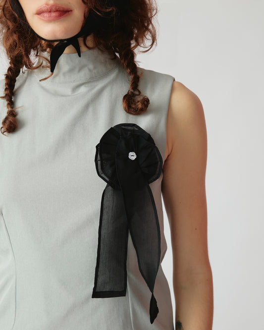 Broche Tule Preto
