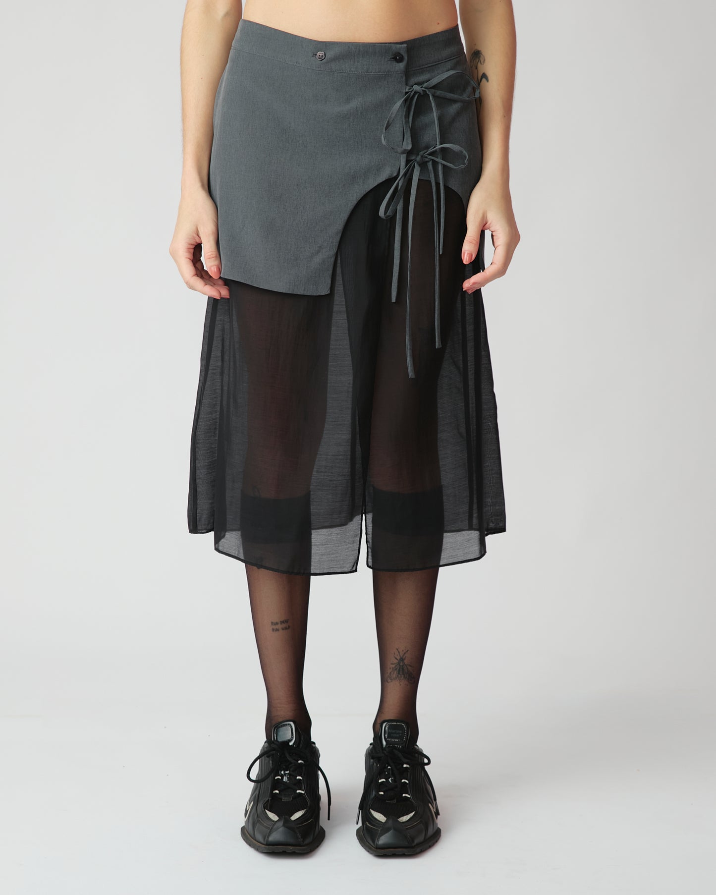 Saia Midi Carolyn Preto