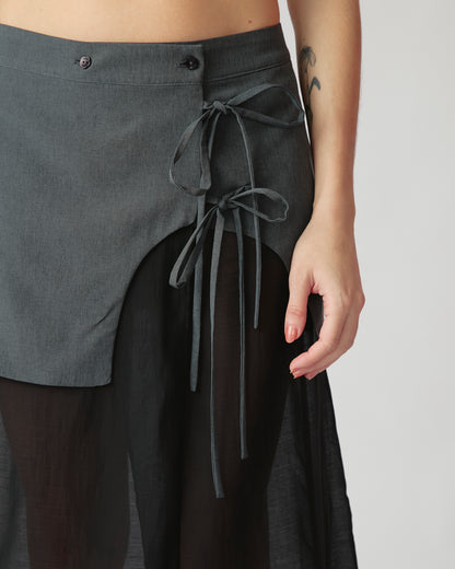 Saia Midi Carolyn Preto