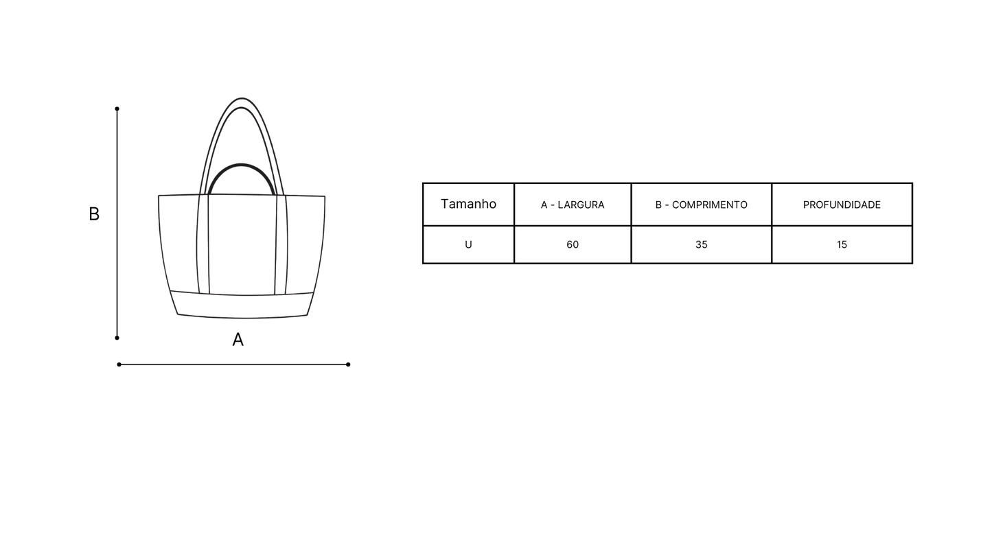 Bolsa Leoni off-white/azul