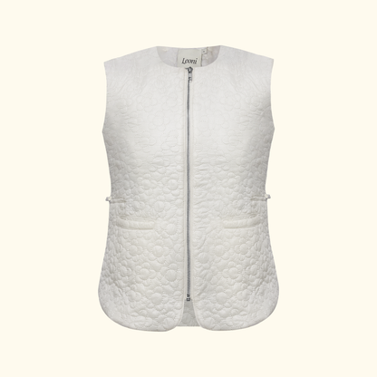 Colete Puffer Esmé off white