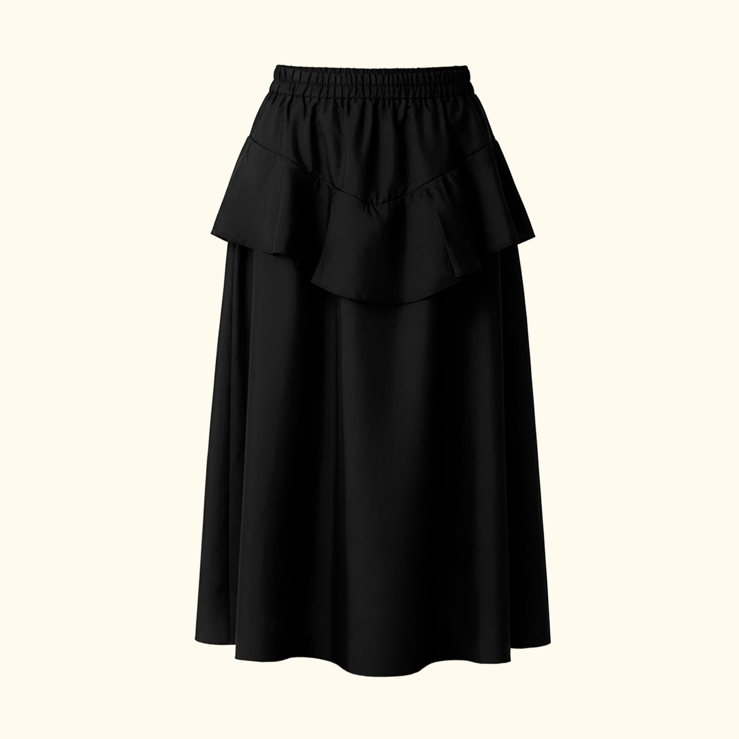 Saia midi Charlotte preto
