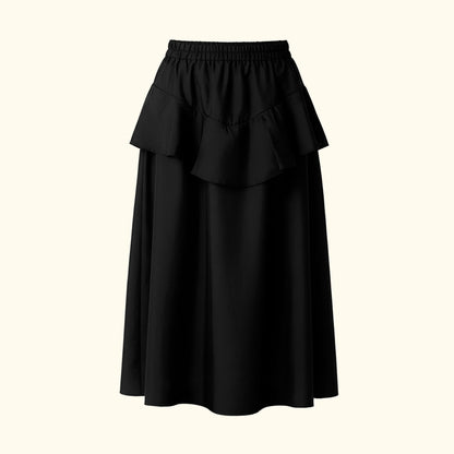 Saia midi Charlotte preto