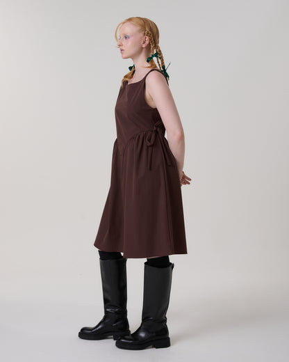 VESTIDO SALLY MARROM