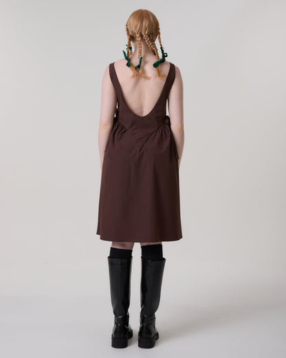 VESTIDO SALLY MARROM
