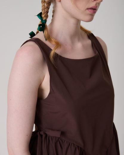 VESTIDO SALLY MARROM