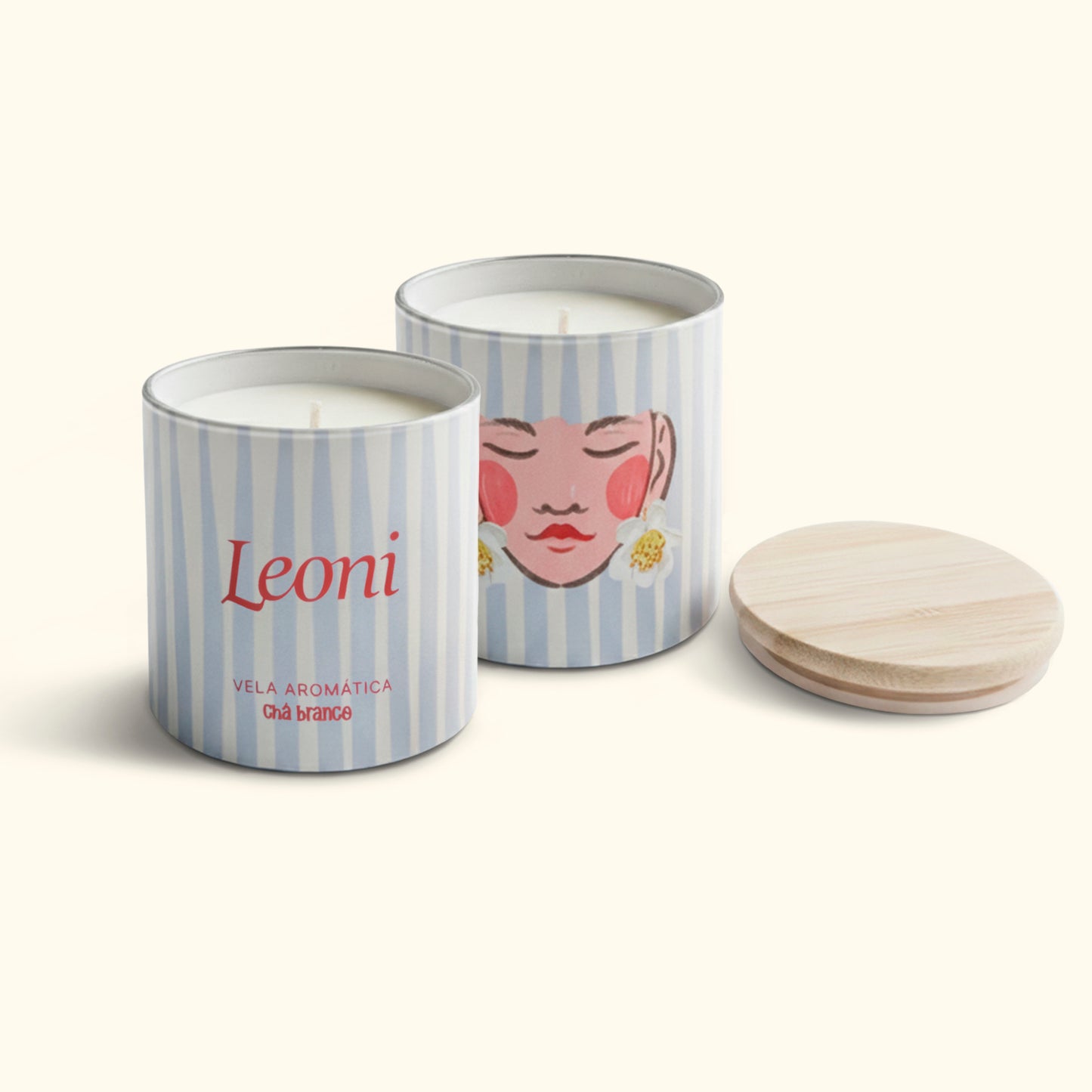 Vela aromática Leoni - Chá Branco