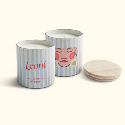 Vela aromática Leoni - Chá Branco