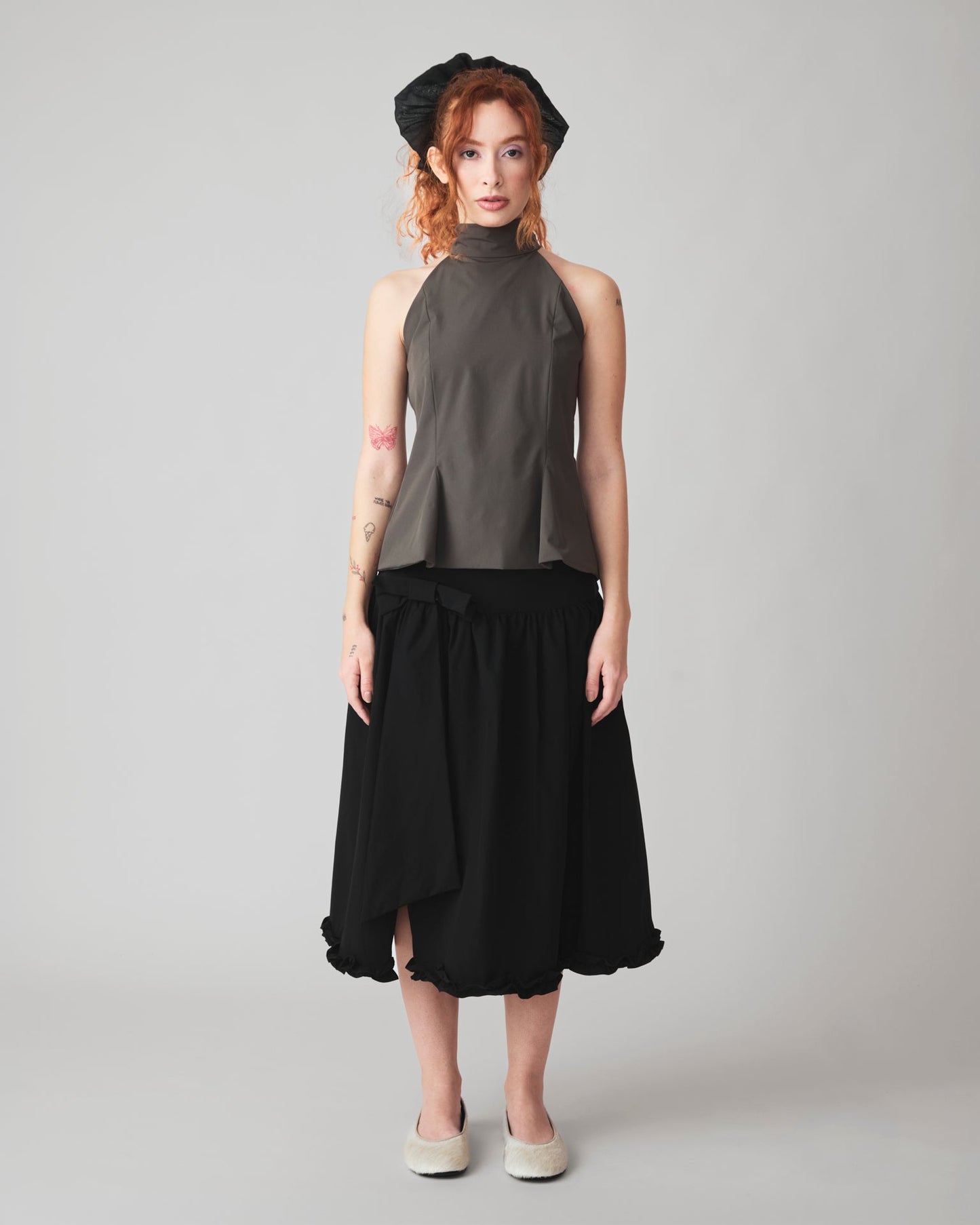 Top Bertha Verde — look frente