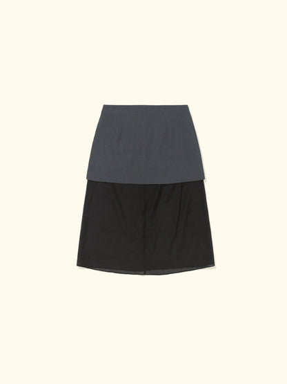 Saia Midi Carolyn Preto