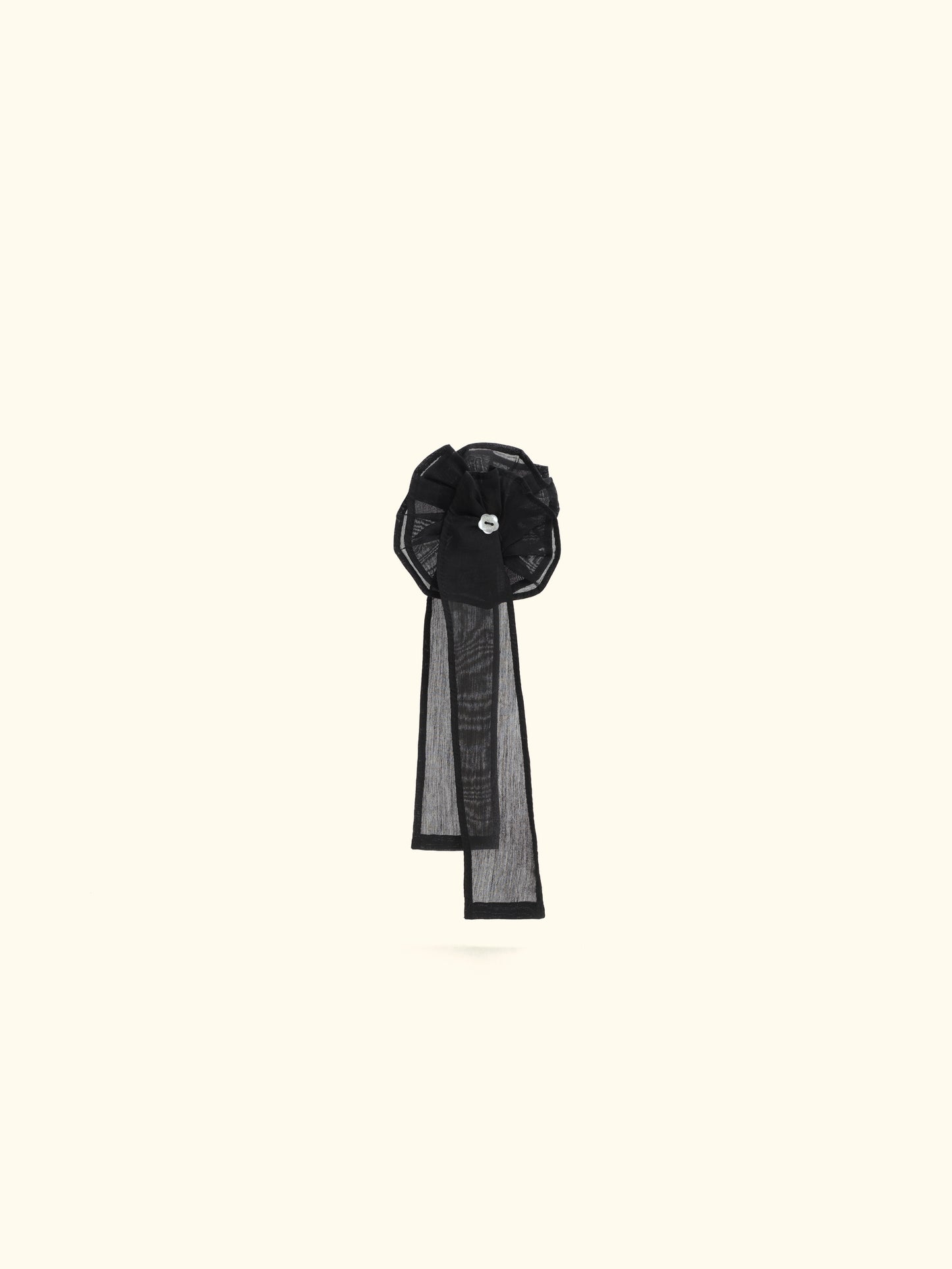Broche Tule Preto